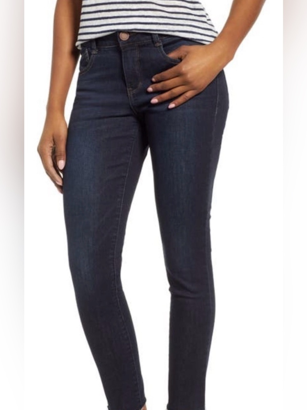 Wit & Wisdom ‘Ab’ Solution Raw Hem Skinny Jeans Ankle-Length